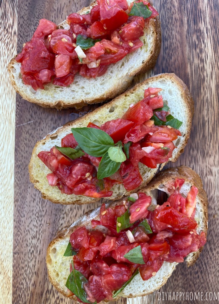 Simple Fresh Bruschetta
