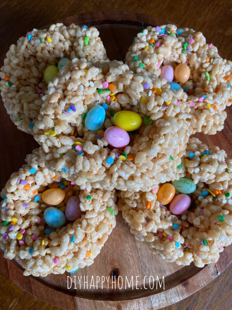 Brown Butter Robin’s Egg Nest Rice Krispie Treats